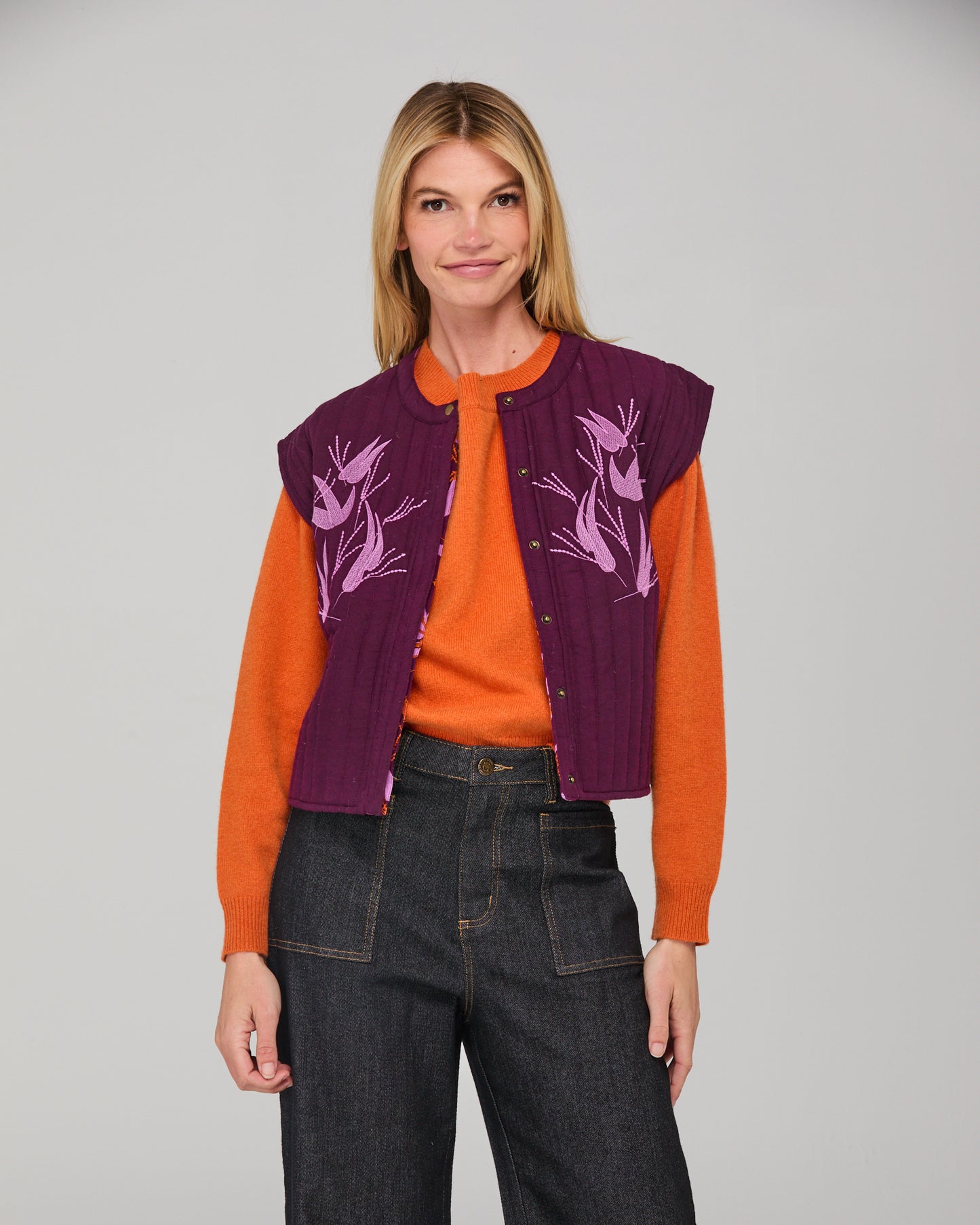 Choko Reversible Vest from Boom Shankar - Kazu print