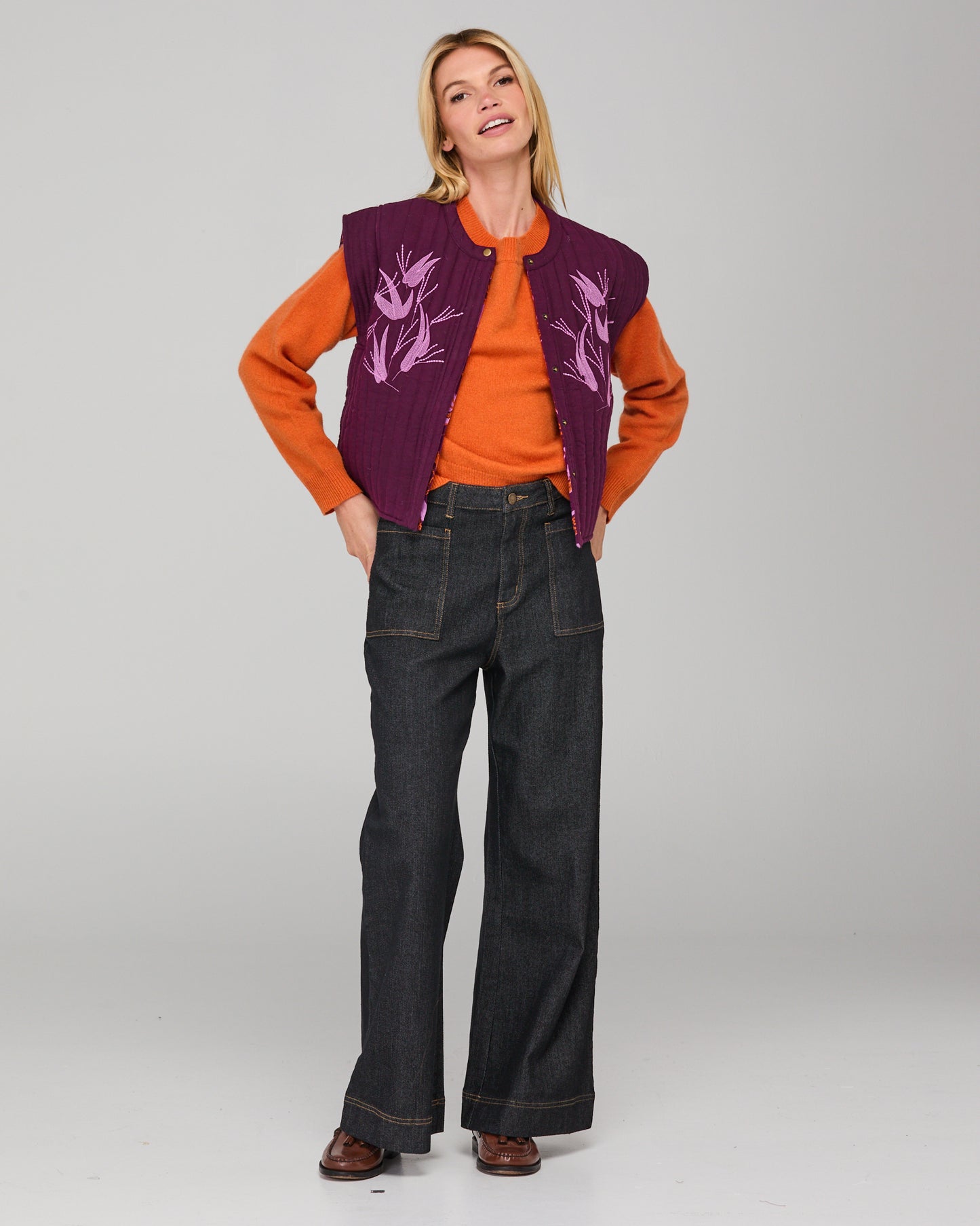 Choko Reversible Vest from Boom Shankar - Kazu print