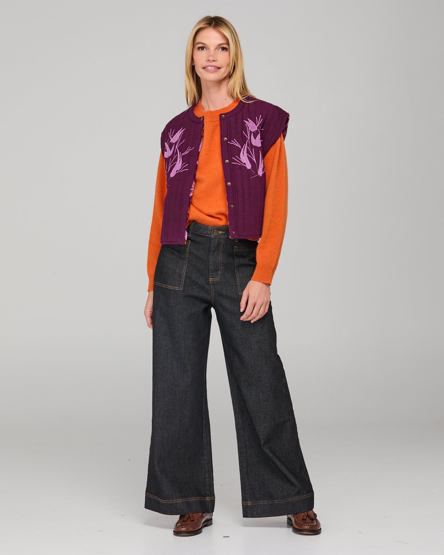 Choko Reversible Vest from Boom Shankar - Kazu print