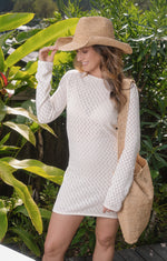 Chloe cowboy hat in Natural Raffia