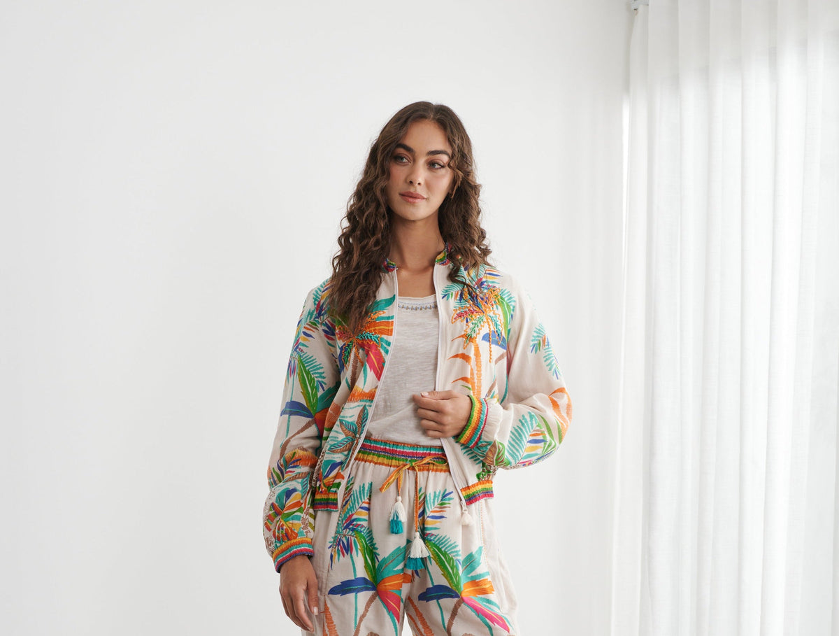 Caju Rainbow Bomber Jacket
