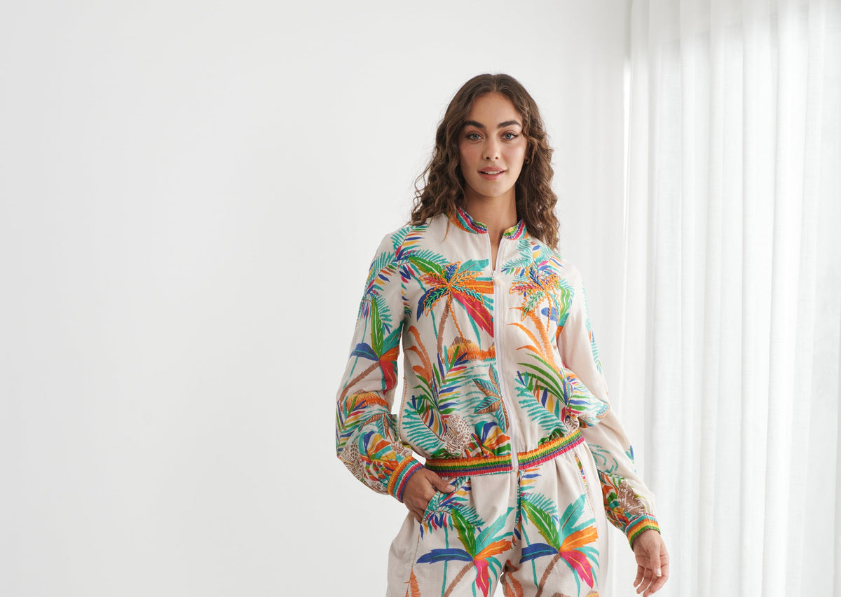 Caju Rainbow Bomber Jacket