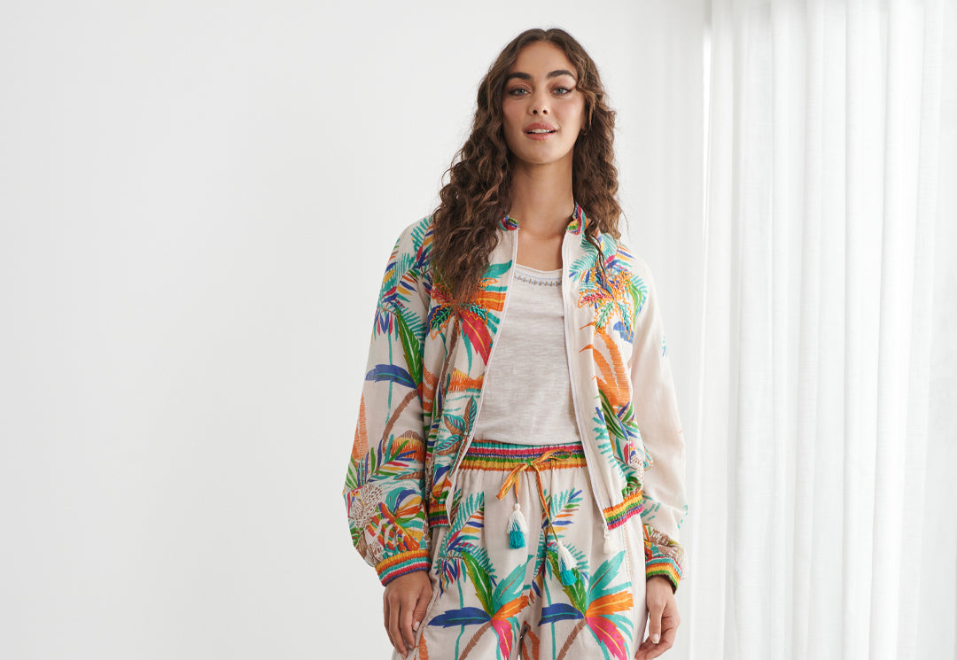 Caju Rainbow Bomber Jacket