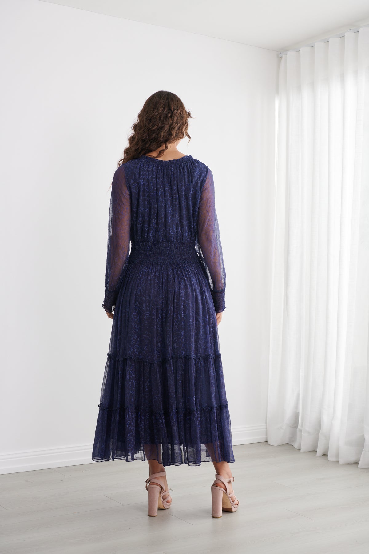 Caju Sheer Vine Maxi Dress