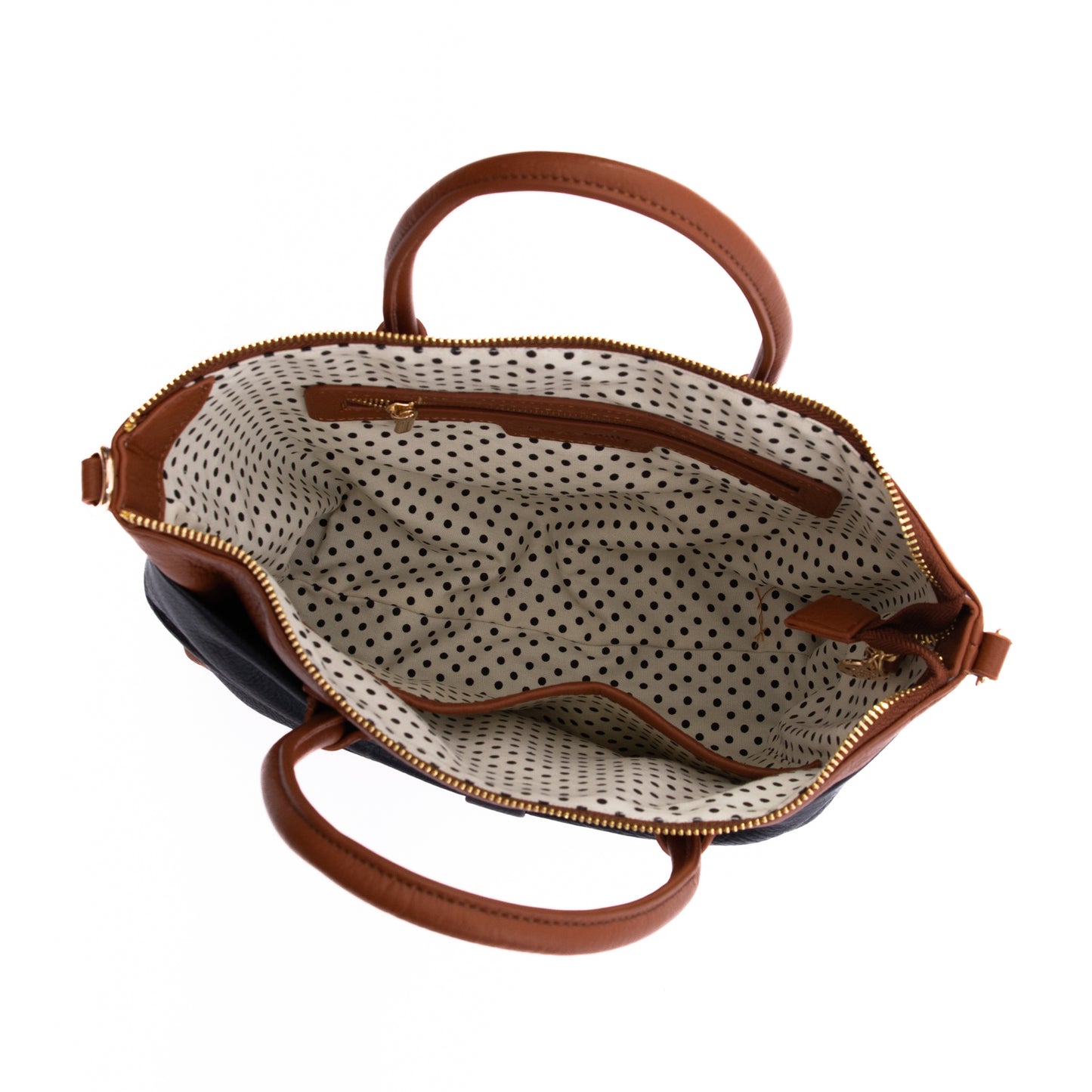 Liv & Milly Charlotte Tan / Black Bow Bag