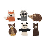 Woodland animal finger puppets - individual