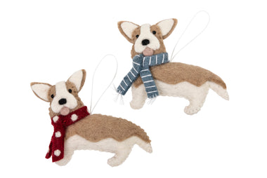 Pashom Hanging Christmas Corgi