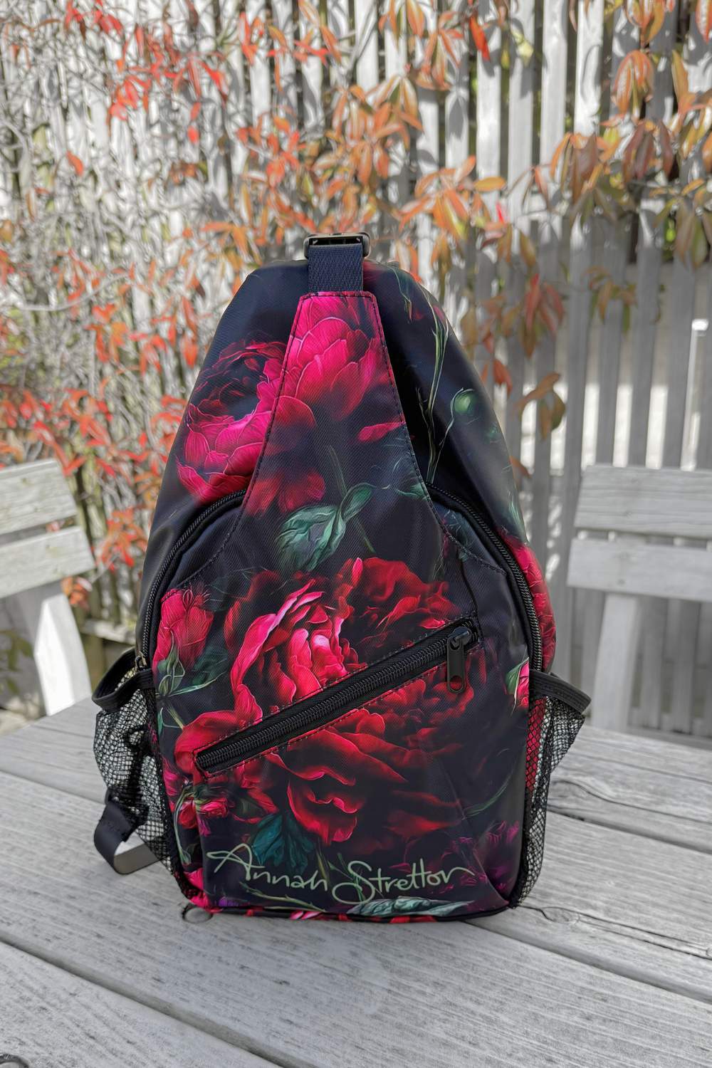 Anna Stretton Crossbody Sling Bag - Not Too Red