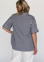 Liv & Milly Frida Navy Short Sleeve Shirt