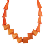 Geo Necklace Orange