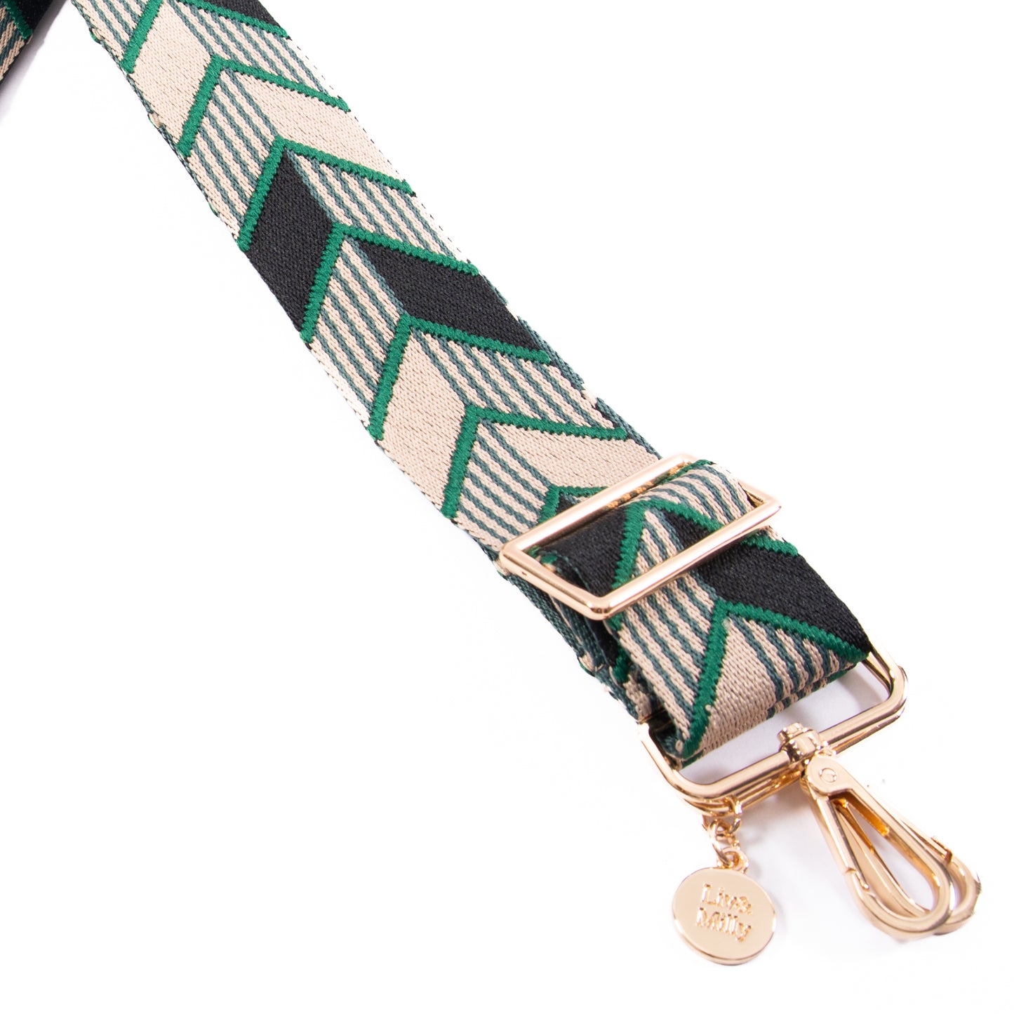 Liv & Milly Guitar Strap - Green Arrows