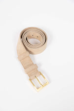 Classic Suede Belt from Humidity Lifestyle - Stone