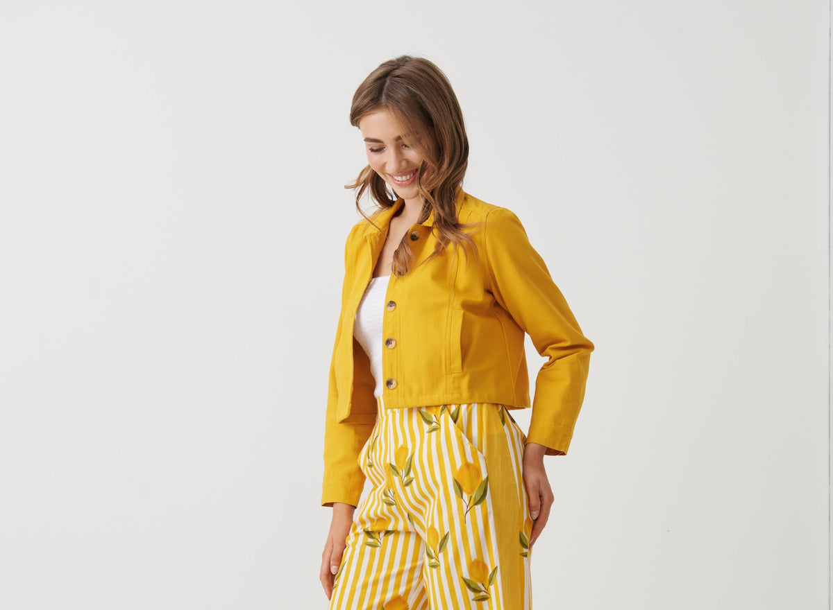 Holmes & Fallon Yellow Canvas Jacket