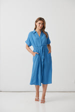Holmes & Fallon Linen blend Shirt dress