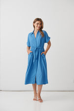 Holmes & Fallon Linen blend Shirt dress