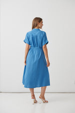 Holmes & Fallon Linen blend Shirt dress