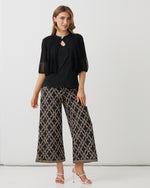 Holmes and Fallon Crochet Jacket Black