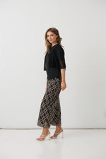 Holmes and Fallon Crochet Jacket Black