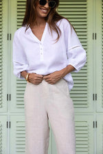 Ambrosia Linen Blouse