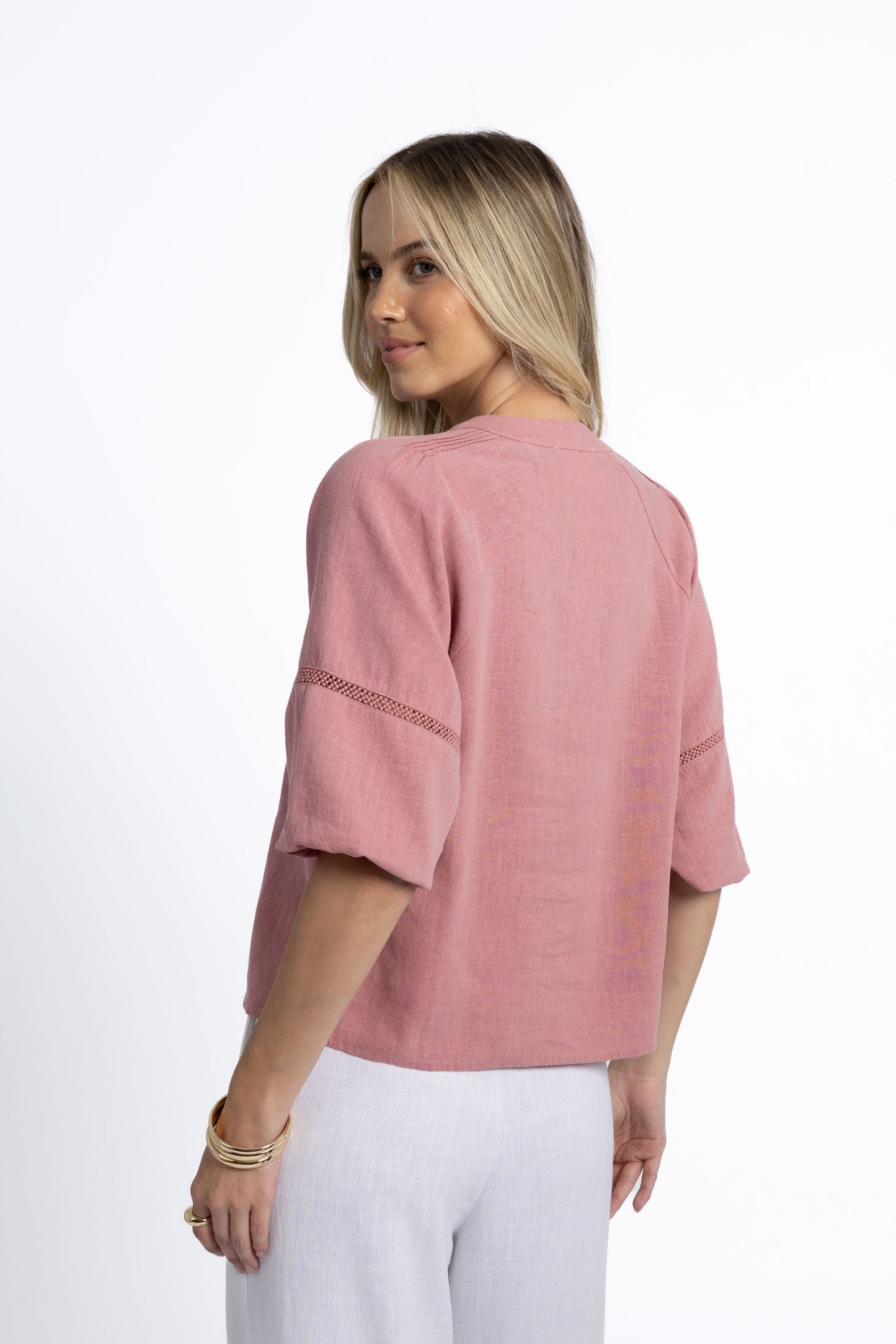 NIXIE BLOUSE- Rose