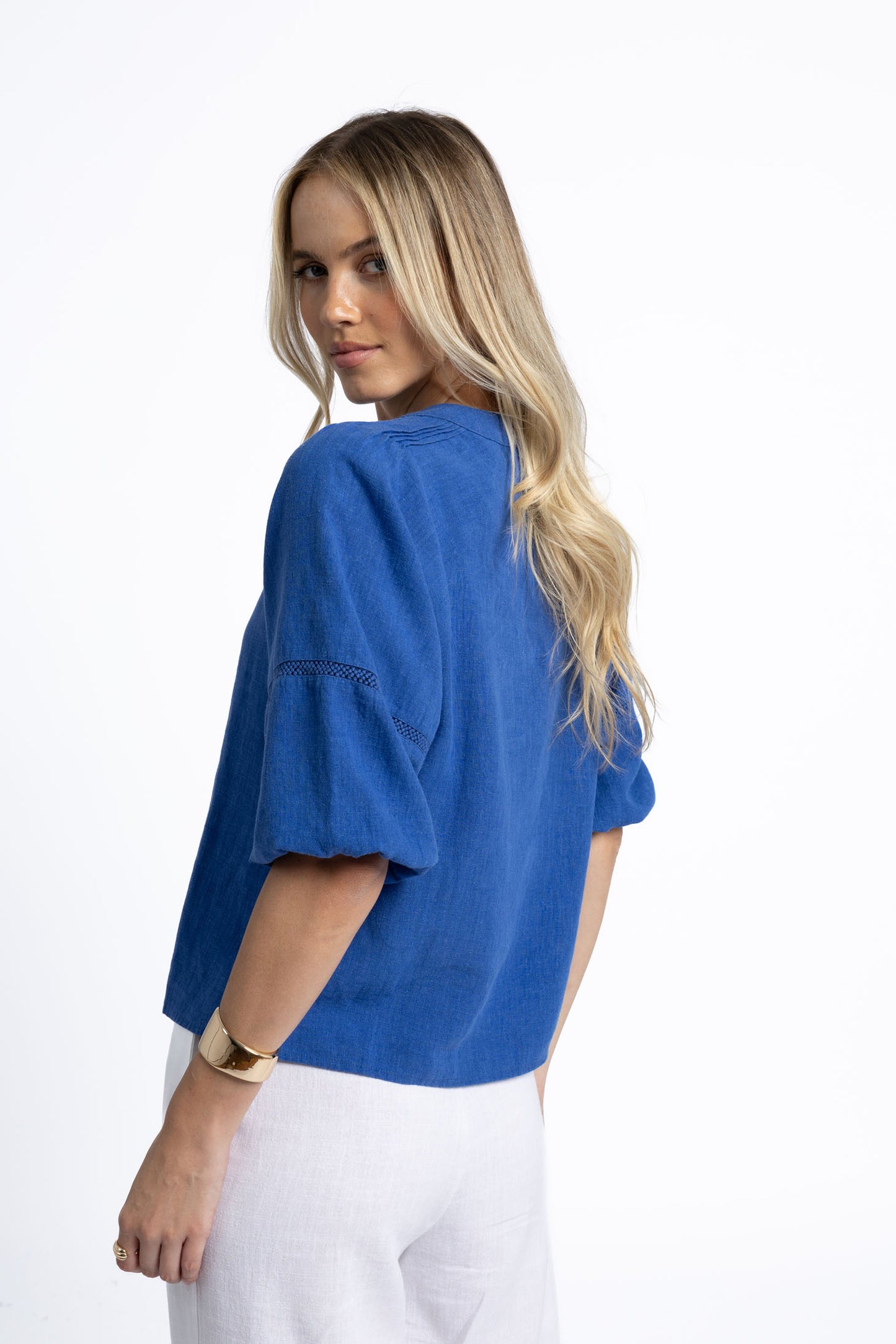 NIXIE BLOUSE- Royal Blue