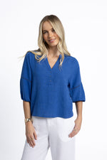 NIXIE BLOUSE- Royal Blue