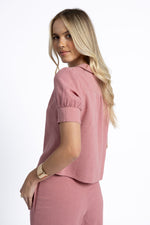 Peta Linen Shirt - Rose