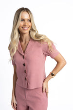 Peta Linen Shirt - Rose