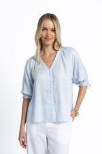 REECE BLOUSE - ICE BLUE