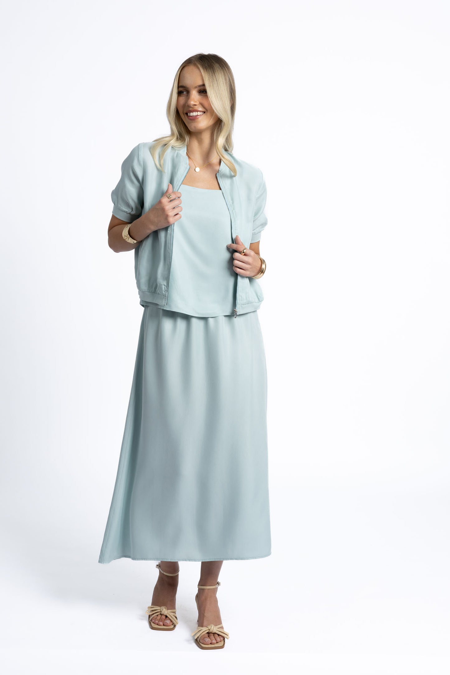 HARPER JACKET -Seafoam