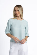 IVY BLOUSE - SEAFOAM