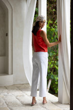 Margot Drill Pant-White