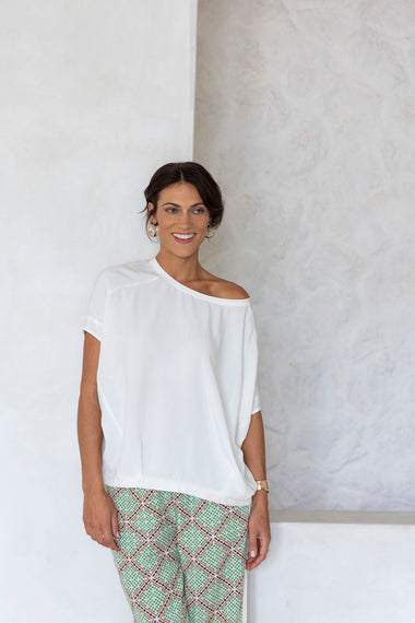 LUSH TOP from Humidity Lifestyle in Cream