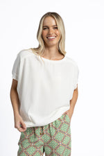 LUSH TOP from Humidity Lifestyle in Cream