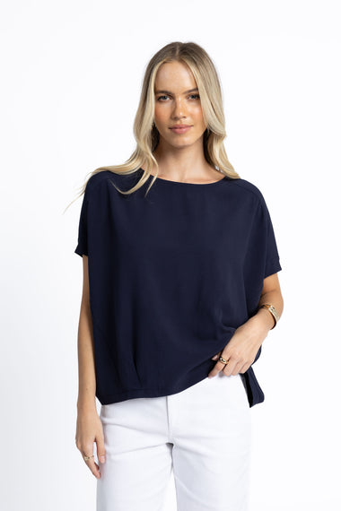 LUSH TOP from Humidity Lifestyle in Navy