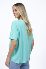 DIPPY TEE - LAGOON GREEN