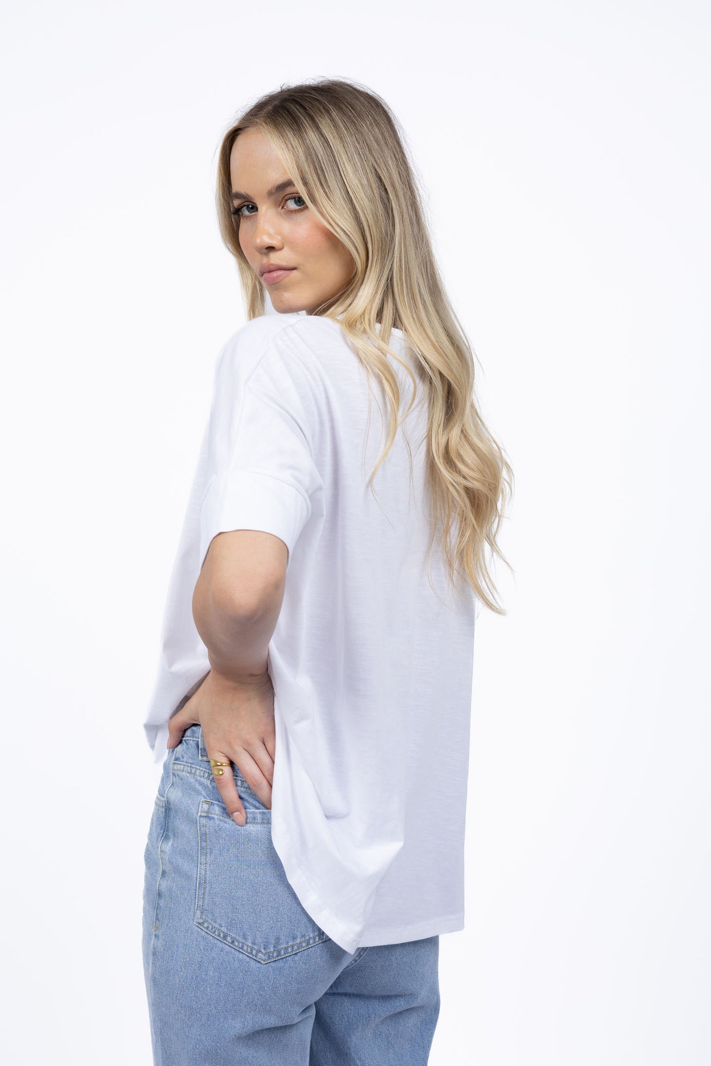 DIPPY TEE - WHITE