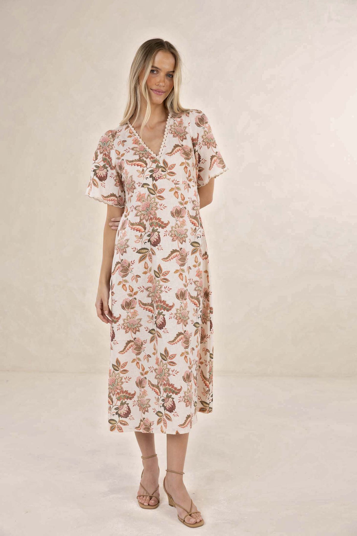 Bohemian Rose Midi Dress from Humidity Lifestyle