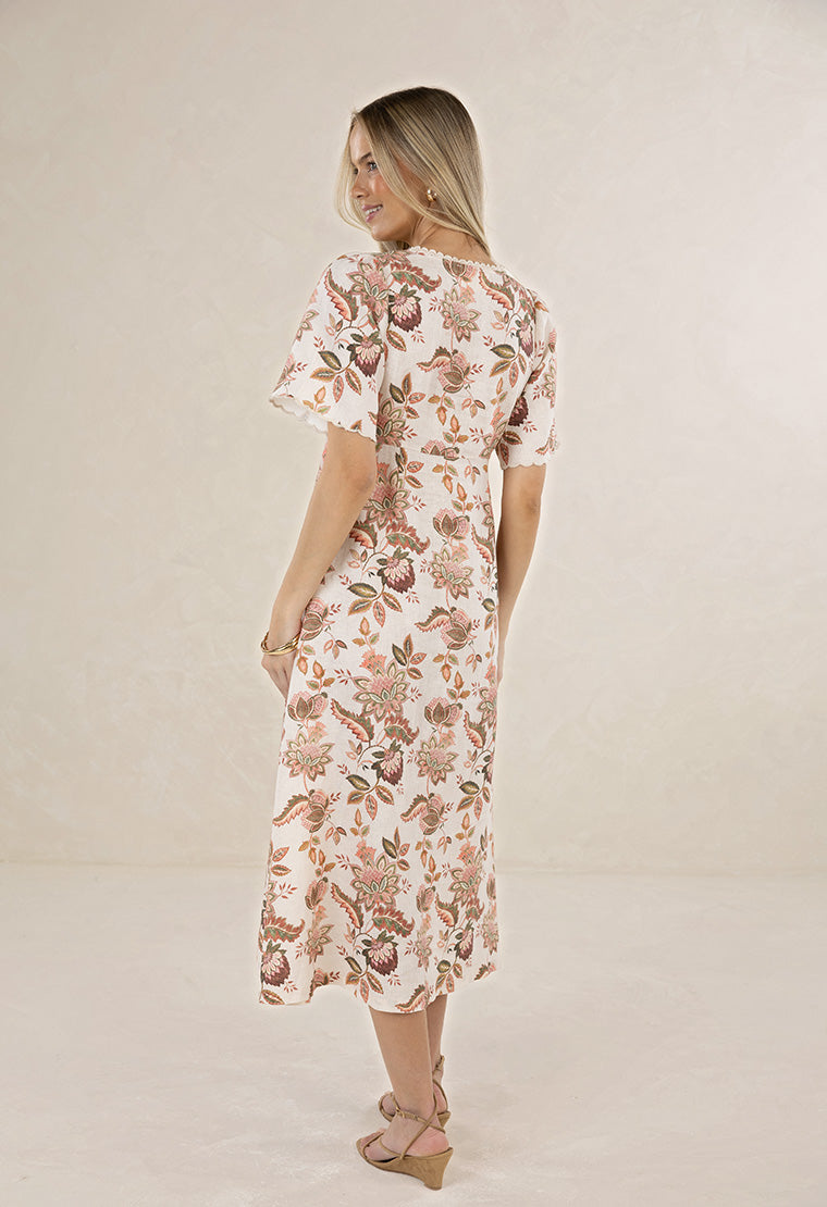 Bohemian Rose Midi Dress from Humidity Lifestyle
