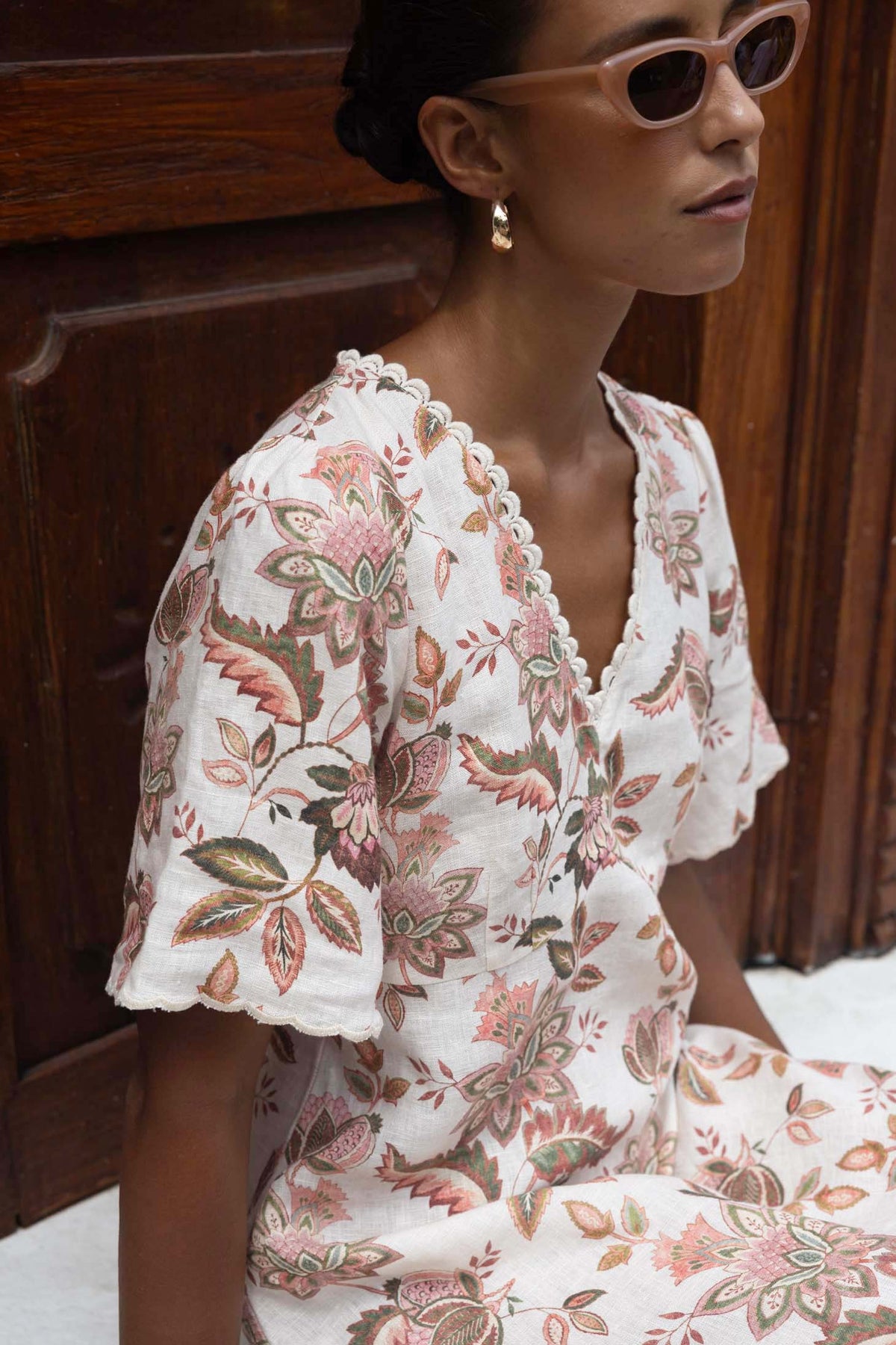 Bohemian Rose Midi Dress from Humidity Lifestyle