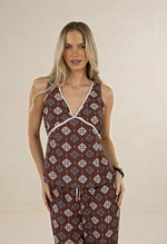 Vintage Tales Top from Humidity Lifestyle - Chocolate/Cream