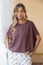 LUSH TOP from Humidity Lifestyle in Cacao