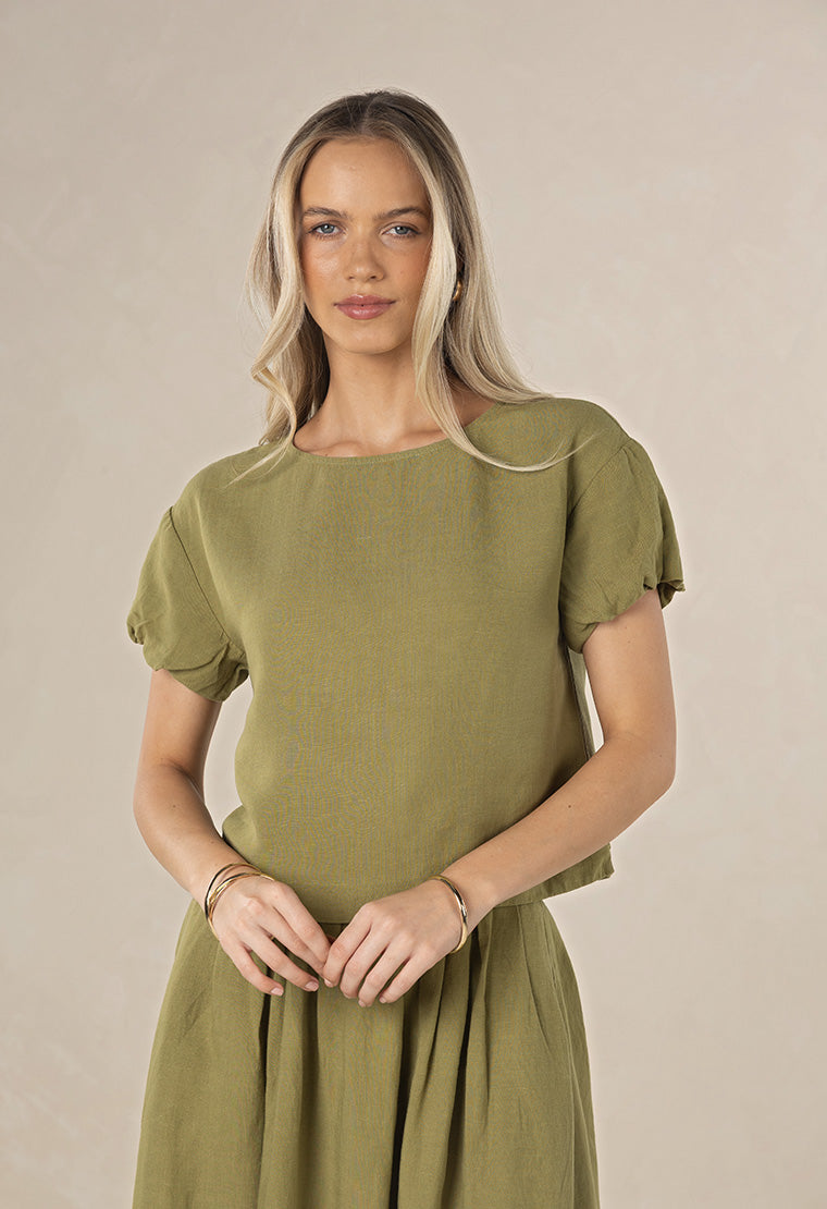 Marise Top from Humidity Lifestyle - Olive