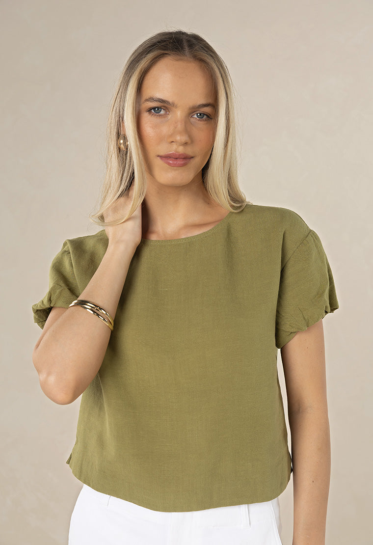Marise Top from Humidity Lifestyle - Olive