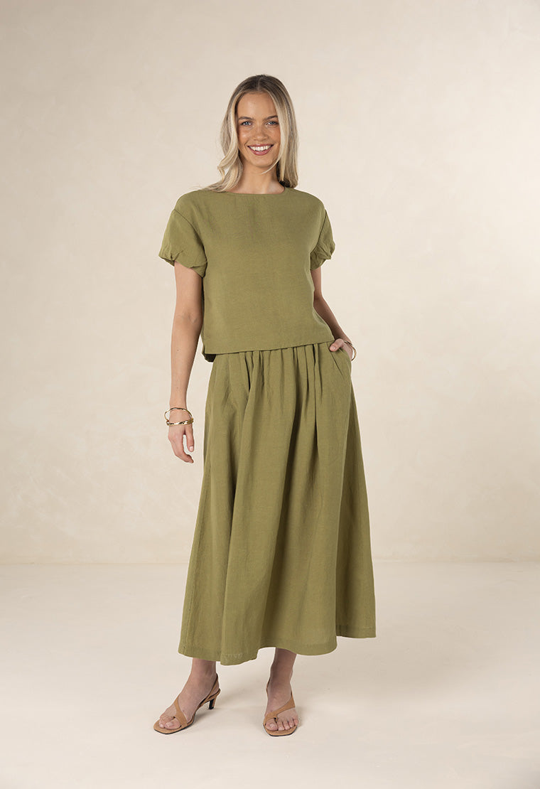 Marise Top from Humidity Lifestyle - Olive