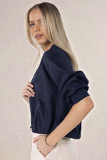 Arden Bomber Jacket from Humidity Lifestyle - Navy