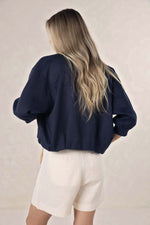 Arden Bomber Jacket from Humidity Lifestyle - Navy