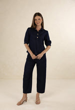 Ivy Denim shirt from Humidity Lifestyle - Dark Denim