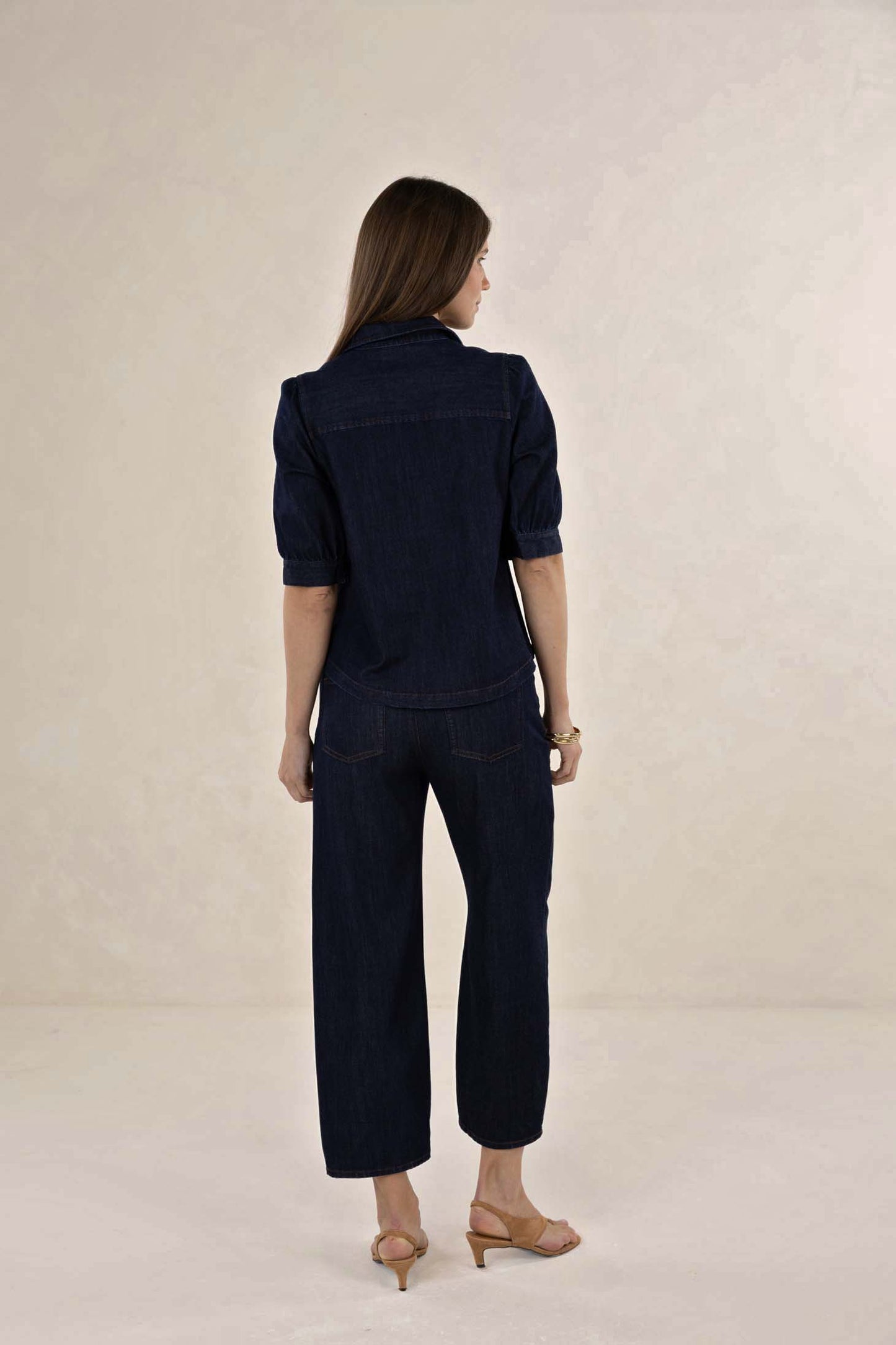 Ivy Denim shirt from Humidity Lifestyle - Dark Denim