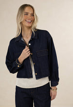 Ivy Denim Jacket from Humidity Lifestyle - Dark Denim